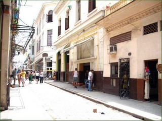 Calle donde se encuentra el Hostal Rodriguez